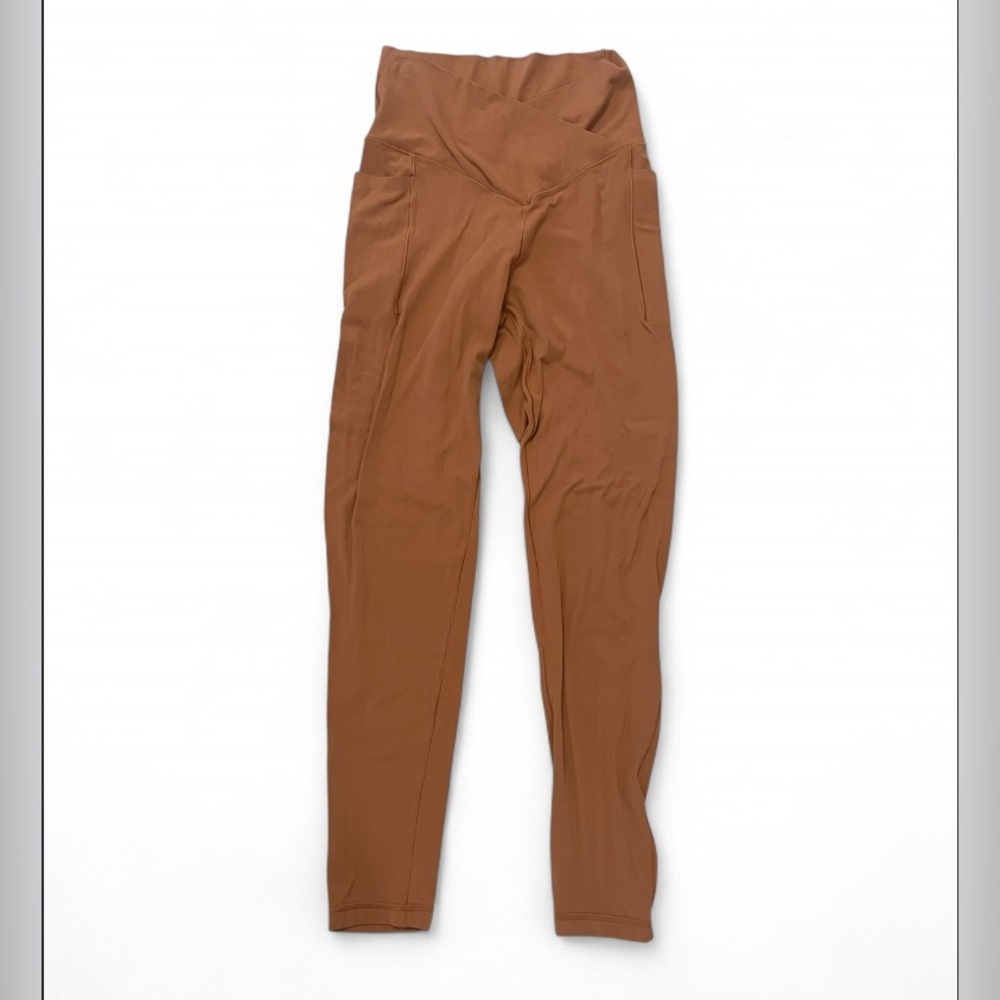 Offline by Aerie Real Me 7/8 Hi-Rise Crossover Leggings Burnt Orange Size Medium